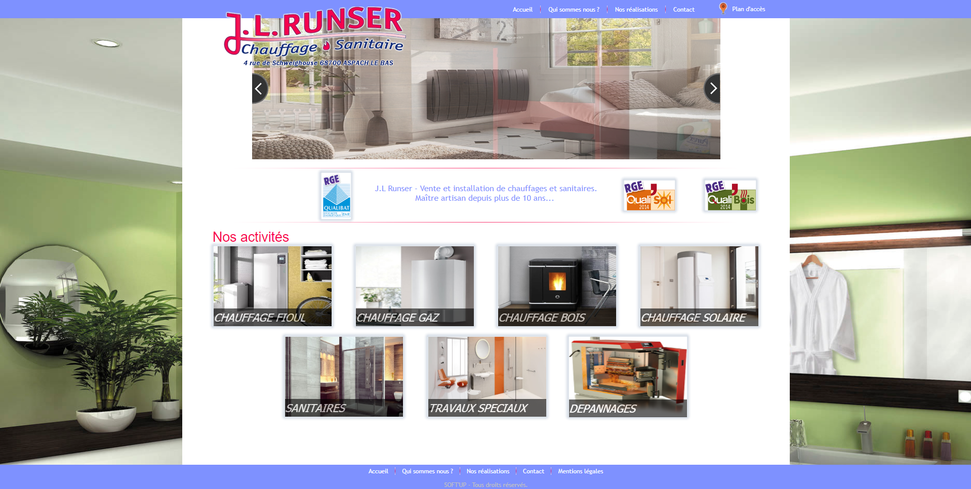 site runsher par softup